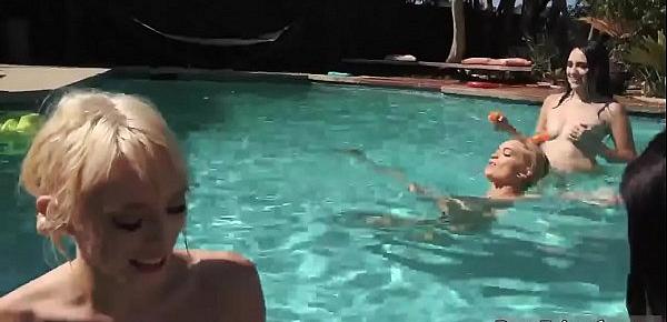  Young blonde teen anal hd and truth or dare group bi Summer Pool Party